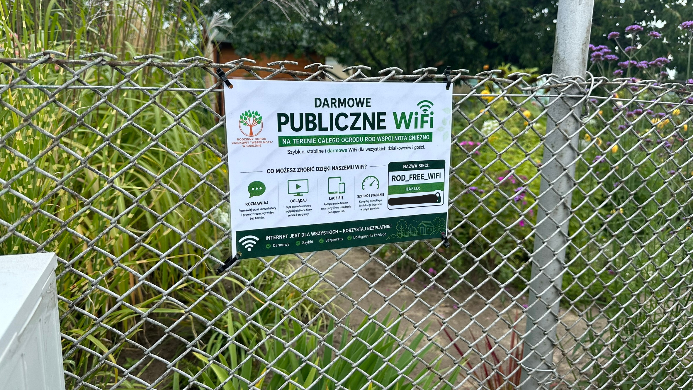 Nowoczesna infrastruktura WiFi na terenie naszego ogrodu. Jesteśmy pierwsi w Polsce!